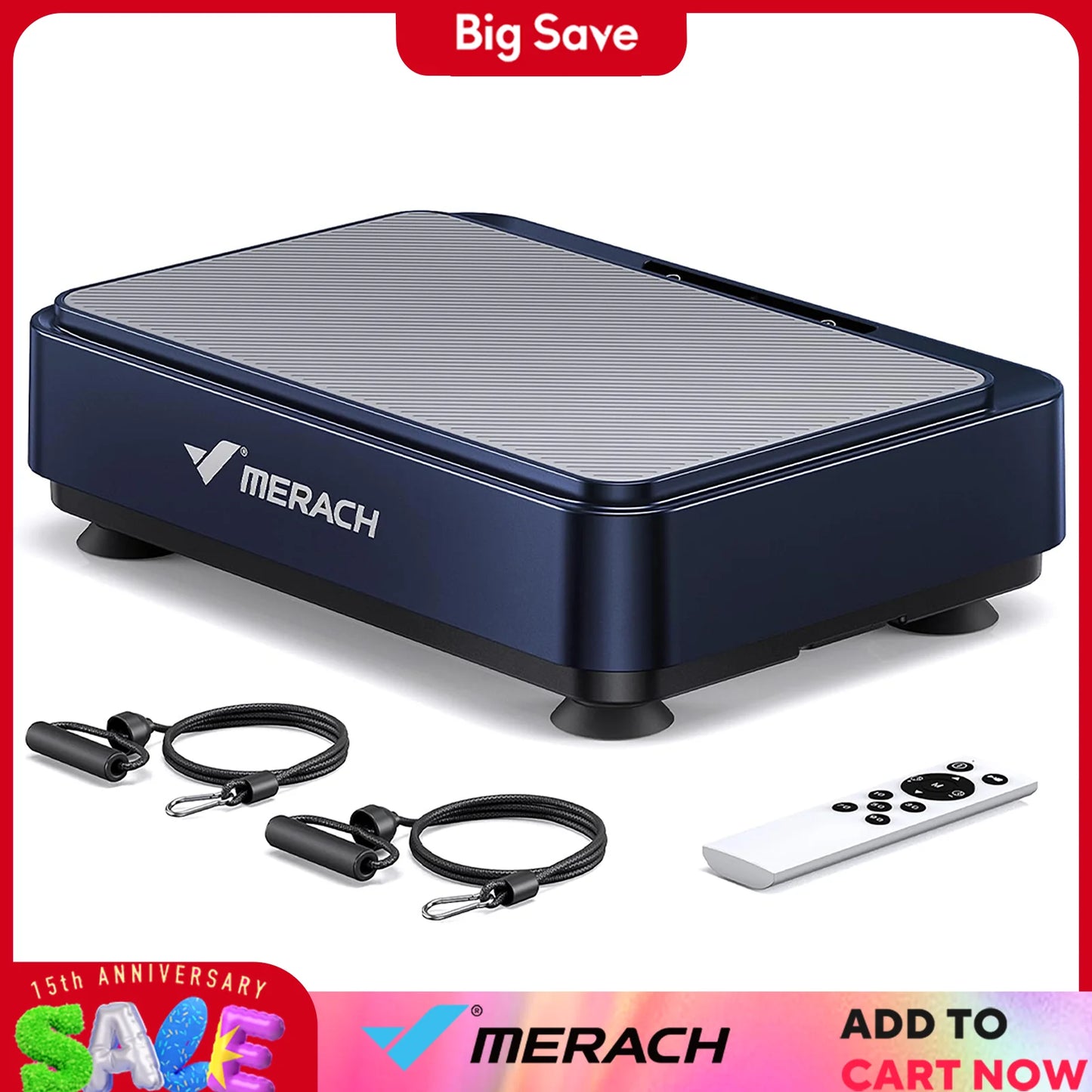 MERACH Vibration Plate Exercise Machine For Lymphatic Drainage Pain Relief