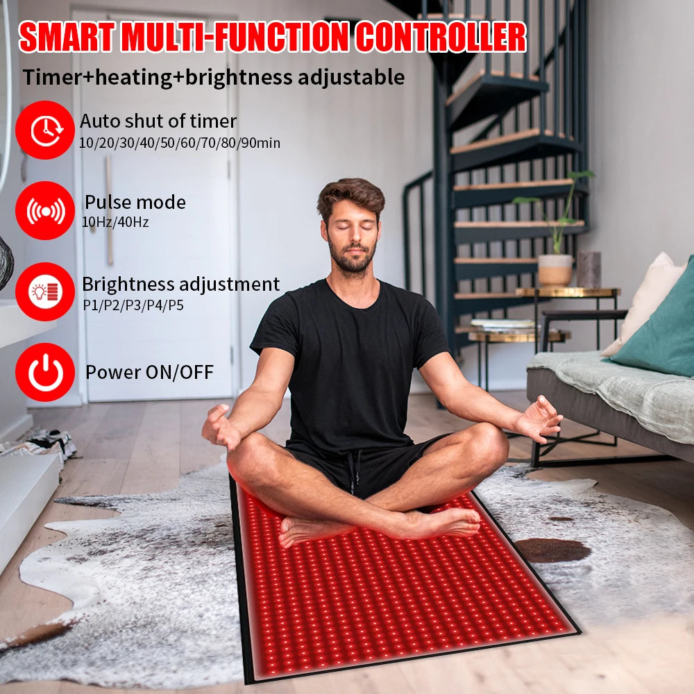 Led Infared Mat Full Body Red Light Mat 71x31inch Large Infrared LEDs Blanket 1280 660 ...