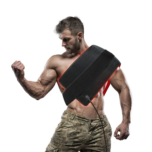 Red Light Therapy Pad for Body 31" x 11" Dual Chip 660nm 850nm LED Infrared Light Device for Waist Back Shoulder Muscle Relax