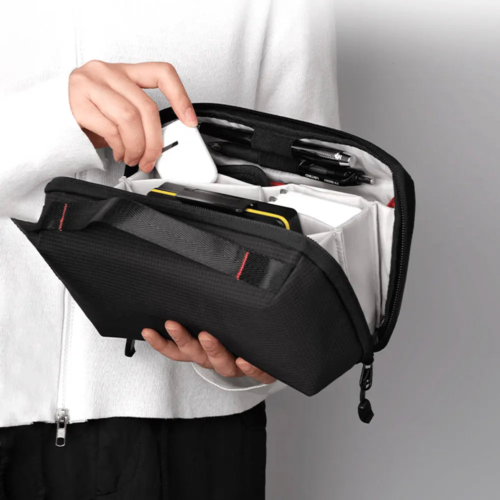 Electronic Organizer Travel Case Water Resistant Portable Tech Pouch Travel Cable Organizer Pouch for Cables Chargers Power Bank